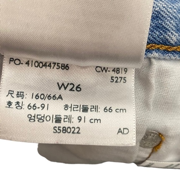 LEVI'S 501 High Rise Cut Off Jean Shorts - Picture 9 of 13